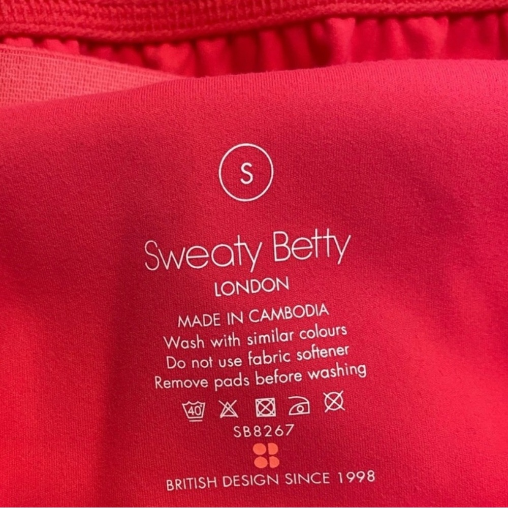 NWT Sweaty Betty Super Soft Strappy Back Workout Crop Top in Glow Pink SIZE US 6 - Picture 10 of 12